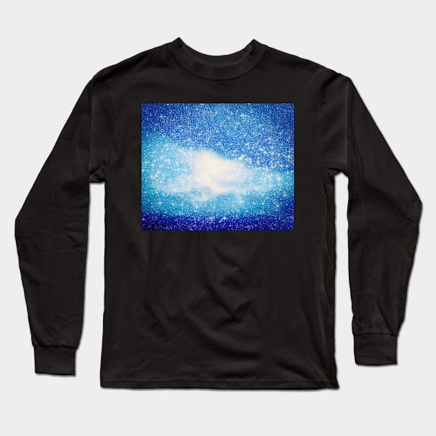 Glitter Milky Way No. 1 Long Sleeve T-Shirt by asanaworld